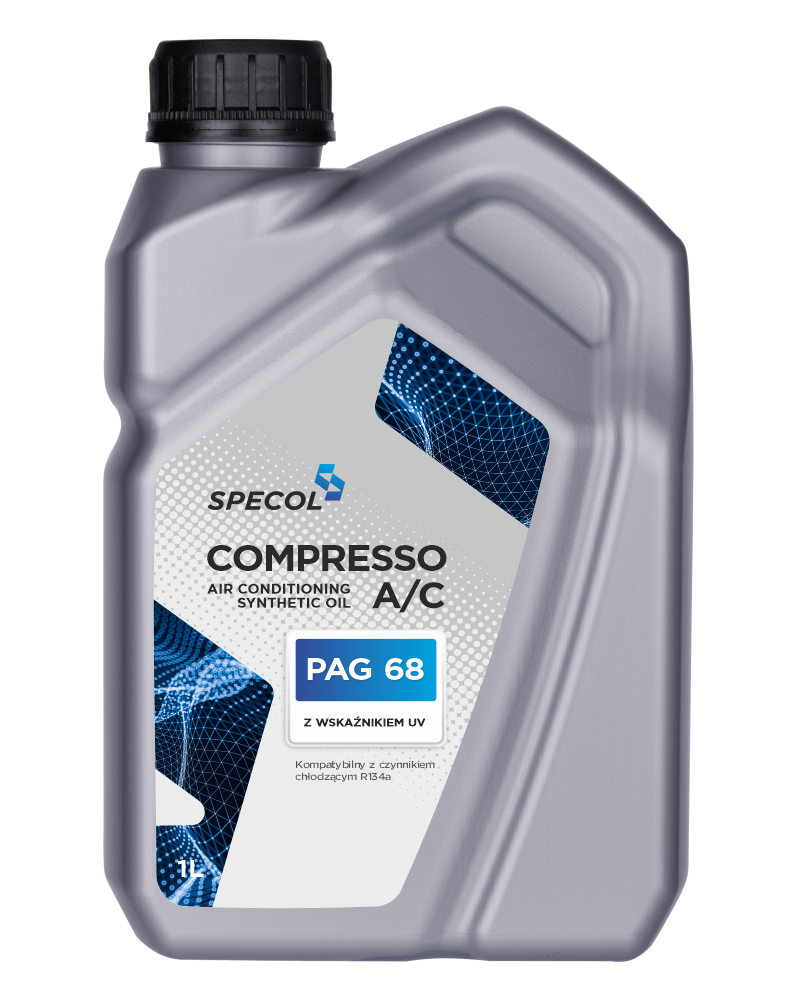 Compresso A/C PAG 68 z wskaźnikiem UV